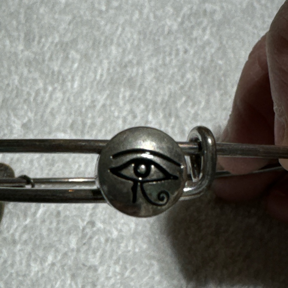 Alex and Ani Silver Eye of Horus Bangle Bracelet